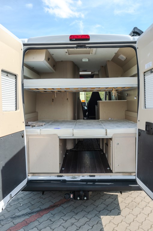 Ojetý, zánovní Fiat Ducato, XGO XVAN 105 na prodej. Použitá obytná vestavba. Bazar obytných vozů.