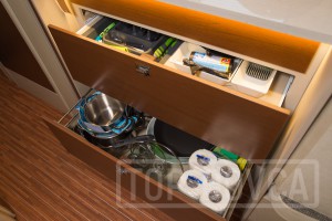 Interiér obytného vozu Rimor Seal 695 - 2021 typu alkovna