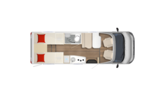 Moderní obytný vůz Bürstner, Delfin T 690 G 2,2 HDI - model 2023