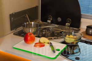 Interiér obytného vozu Rimor Seal 695 - 2021 typu alkovna